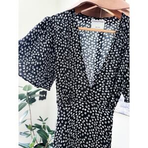 Among Daisies + Moonbeams Fluttery Plunge Wrap Maxi Dress of Storybook Dreams